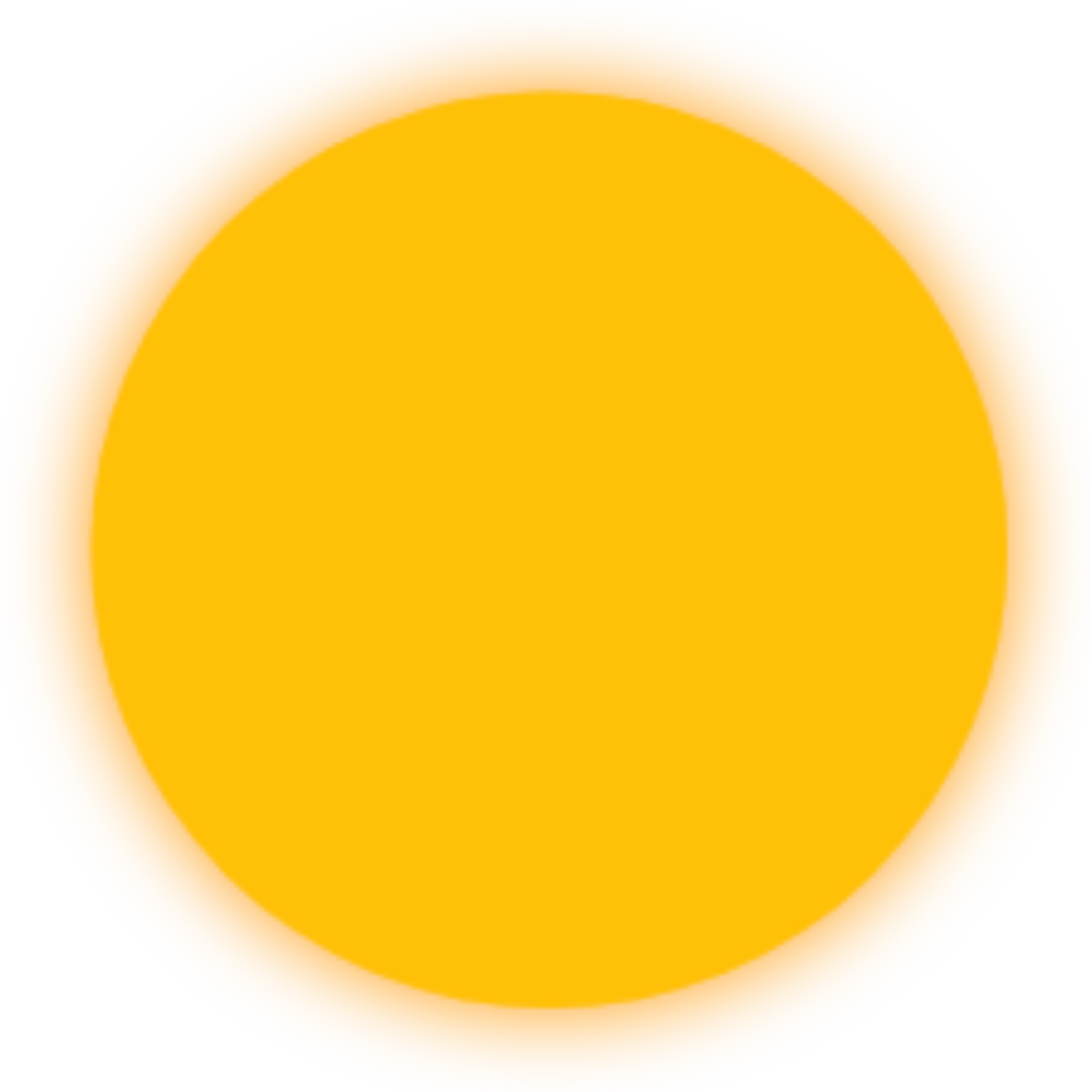 Yellow Round Sun